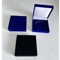 3pcs 4pcs 40mm Coins Gift Box Customize Color Square Velvet Coin Box Big Size Medal Badge Box