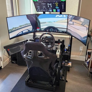 Custom <strong>Racing</strong> <strong>Rig</strong> 4080 Aluminum <strong>Sim</strong> <strong>Racing</strong> <strong>Setup</strong> Triple Monitor Ready VR Arcade Game Machine Full Driving Simulator - Product Image 4