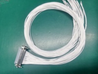 Conector Rectangular Mini de 37 Pines Serie J30J-37TJL, Arnés de Cables de Cobre, Conector Macho Chapado en Oro para Conexiones de Cables de PCB Aeroespaciales