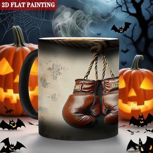 <b>Study</b> <b>Desk</b> Decorative Beverage Mug Frosted Black 11oz Ceramic Heat Sensitive Sublimation Cup - Product Image 6