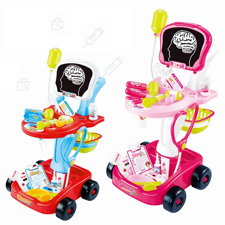 Готово к отправке, моделирование Электрический X-ray инъекция игрушки ролевые игры медицинский ящик тележка набор игрушек