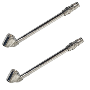 เครื่องเติมลมยางแบบมืออาชีพ หัวคู่ ขนาด 1/4" NPT พร้อมเกจวัดในตัวสำหรับการอ่านค่า PSI/BAR อย่างรวดเร็ว - Product Image 1