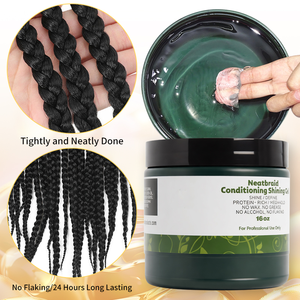 เจลถักผม PURE NEAT BRAID GEL สูตรใหม่ ไม่เหนียวเหนอะหนะ ไม่เป็นขุย 16 ออนซ์ ออร์แกนิค จัดแต่งทรงผมอยู่ทรงแข็งแรง บำรุงเส้นผม สำหรับทุกสภาพเส้นผม - Product Image 4