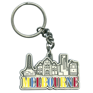 Llaveros de <span class=keywords><strong>Metal</strong></span> Personalizados Hechos a Mano, Ligeros, de Dibujos Animados, Vintage, de Moda, Recuerdos Turísticos de Australia, Melbourne, Regalos de Aleación de Zinc - Product Image 1