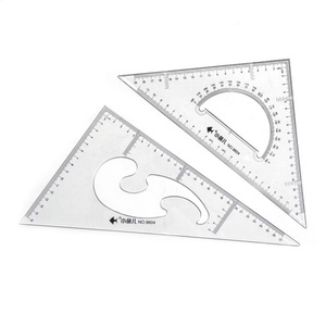 Juego de Reglas Triangulares de Alta Calidad No. 9604 de 30 cm, Instrumentos Matemáticos de Plástico, Juego de Reglas de Geometría para la Escuela - Product Image 3