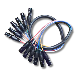 Câble <span class=keywords><strong>XLR</strong></span> vers <span class=keywords><strong>XLR</strong></span> 6 canaux, connecteur numérique, répartiteur pour microphones, équipement d'enregistrement de scène et de studio, câble professionnel pour diffusion en direct - Product Image 5