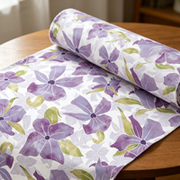 Nouveaux motifs floraux tissés magnifiques, arrivée de tissus en popeline de coton imprimés numériquement personnalisés 105 g/m² pour robes de filles