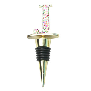 Wine Stopper Alphabet Metal Bottle Sealing Party Gift 26 Letters Simple Style - Product Image 2
