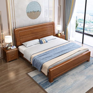 Dazhang Jiaju Chinese Style Solid Wood Low <b>Box</b> <b>Bed</b> 1.8m <b>Double</b> Storage with Gas Pressure Drawer for Children Adults & Seniors - Product Image 3