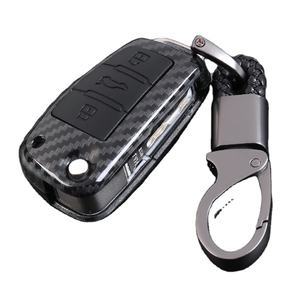 Fiber De carbone Voiture Télécommande Pli Clé Housse Coque pour <span class=keywords><strong>Audi</strong></span> A1 S1 A3 S3 8P 8V <span class=keywords><strong>RS</strong></span> 3 A4 B6 B7 A6 S6 C6 Q2 Q3 8U Q7 R8 <span class=keywords><strong>TT</strong></span> S <span class=keywords><strong>RS</strong></span> - Product Image 3
