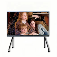 65-86 inch All-in-One interactief whiteboard smart display OPS PC Android 15 touchscreen 4K metalen frame 20/40 aanraakpunten