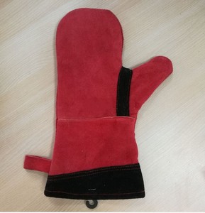 Sığır derisi açık fırın eldivenler barbekü savunma el ve kol koruması için ısıya dayanıklı mutfak eldivenleri - Product Image 6