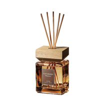 Bouteille en verre carrée noire pour diffuseur à bâtonnets, avec bouchon à vis, 50ml 100ml 150ml 200ml 250ml, pour ensemble diffuseur de luxe avec bâtonnets