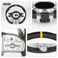 Volant AMG avec palettes de changement de vitesse argentées pour C E S GLC GLE GLS G W204 W205 W212 W213 W221 W222 X253 W166 W167 W463 W464