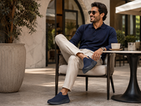 Baskets Homme Design Simple Slip On Tige Flyknit Respirante Semelle Plateforme Rembourrée Légère Marche