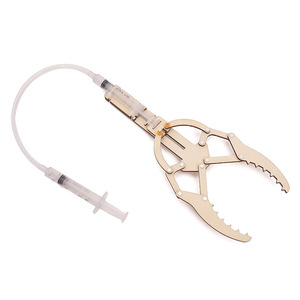 Kit de jouets éducatifs STEM en bois à monter soi-même : griffe mécanique hydraulique, modèle de projet scientifique, puzzles d'apprentissage de la physique pour enfants - Product Image 1