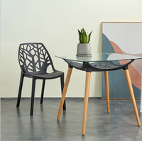 Chaises en plastique empilables pour salle à manger, restaurant moderne, café, prix bas, mobilier de salle à manger