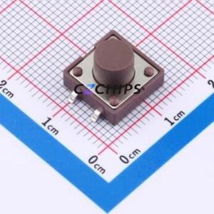 TSB12311-080D532DH-R0500 Tactile Switch SMD-4P,11.7x11.5mm Switch Single Pole Single Throw Round Button 2.8N 11.7mm - Product Image 1