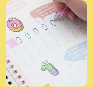 Cuaderno de Caligrafía Reutilizable, 4 Piezas, Cuaderno Mágico para Practicar Inglés, Cuaderno de Caligrafía, Cuadernos de Impresión para Niños - Product Image 5