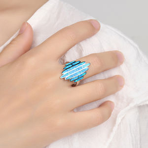 Xyop פרח רומנטי צמיד כסף 925 חרוזים קמעות טבעת אופלית עדינה עטוה עגל עדינה זוהר עם luste קשת רך - Product Image 3