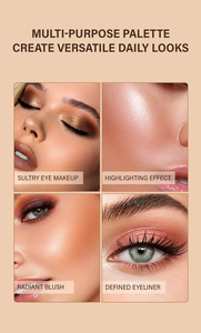 Palette de fards à paupières vegan HEREIAM, imperméable, résistante à la transpiration, effet scintillant et mat, haute pigmentation, pour les vendeurs <span class=keywords><strong>en</strong></span> <span class=keywords><strong>ligne</strong></span> / e-commerce - Product Image 6