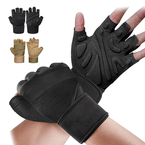 Gants de sport personnalisés à demi-doigts pour la musculation, antidérapants, avec support de paume, protection, entraînement, absorption des chocs, pour la salle de sport - Product Image 1