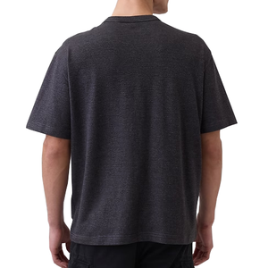 T-shirt pour homme à manches courtes de haute qualité, taille plus, logo personnalisé, vente en gros - Product Image 3