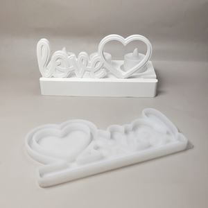 Moldes de fundición de resina hechos a mano para adornos decorativos DIY estilo Ins molde de decoración de amor de silicona X0494 - Product Image 1