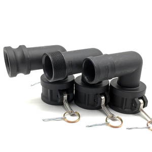 Khớp Nối Nhanh IBC Camlock Bộ Chuyển Đổi Lắp Van Thùng Nhựa PP IBC Góc 90 Độ 2 "/DN50 - Product Image 1