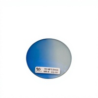 Lentille optique HMC Weishuo WS-101 MR8 en deux parties, couleur personnalisée, indice élevé 160, résine teintée bleu foncé, vente en gros, usine OEM ODM