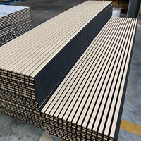 Panneau acoustique en fibre de polyester personnalisé en usine, ignifuge, panneau mural absorbant le son en PET pour bureau, cinéma, hôtel, vente en gros