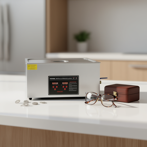 Nettoyeur à ultrasons Vevor 22L en acier inoxydable avec minuterie numérique et chauffage pour bijoux, lunettes et pièces - Product Image 2