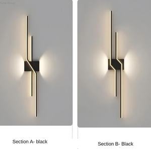 Lampe murale LED en fer simple et créative de style nordique pour salon, éclairage moderne - Product Image 3