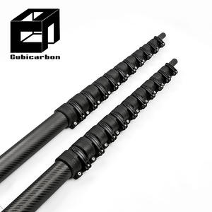 Perche télescopique en fibre de carbone OEM 8 12 24 35 45 60 80 pieds pour nettoyage de fenêtres/panneaux solaires - Product Image 4