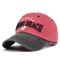 Gorra de Béisbol Ajustable Estilo Polo Vintage, de Algodón Desgastado, con Bordado