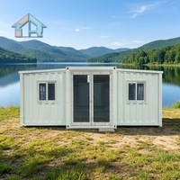 Maisonnette isolée ignifugée et extensible pour abri communautaire temporaire, salle de service panoramique et lodge de repos en plein air