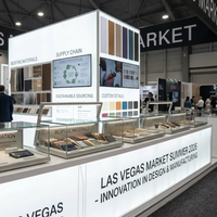 Stand d'exposition modulaire rétroéclairé 20x30 en îlot avec affichage LED SEG pour le marché de Las Vegas Été 2027