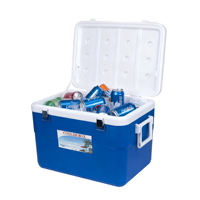 Ensemble de glacières carrées isothermes modernes orange et bleues de qualité alimentaire, capacités 5L/13L/26L/45L, pour le camping et le stockage extérieur Itoo