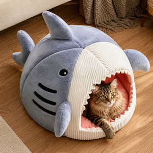 Enclosed Warm Cat <b>Bed</b> for Portable Pet <b>Beds</b> Sweet Kittens Basket Cushion Cat Pillow Mat Tent Puppy Nest Cave Cats House Goods - Product Image 2