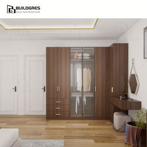 Buildgres-<span class=keywords><strong>Armoire</strong></span> d'angle ajustée avec miroir, design personnalisé peu encombrant pour petite <span class=keywords><strong>armoire</strong></span> de chambre à coucher - Product Image 2