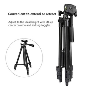 Supporto Treppiede Universale Estensibile 3120 Regolabile con Clip per Fotocamera e Telefono Cellulare - Product Image 3