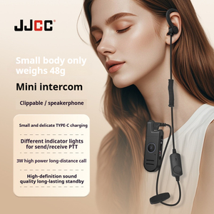 JJCC Mini Compact Collar Clip Type Mini <strong>Walkie</strong> <strong>Talkie</strong> Long Range Analog Communication Radio For Restaurant Warehouse Shop - Product Image 2