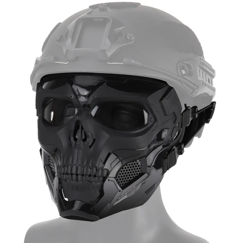 Máscara tática de paintball para esportes ao ar livre jogo tático balaclava moto máscara tática atacado