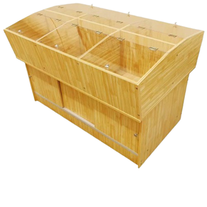 Siêu Thị Số Lượng Lớn Khô Hàng Hóa <span class=keywords><strong>Container</strong></span> Gạo Hiển Thị Đứng Bằng Gỗ Bảng Khuyến Mãi Hạt Hiển Thị Đứng - Product Image 4