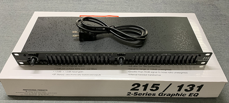 Professional 215 Audio Equalizer - Dual Channel 15-Band EQ