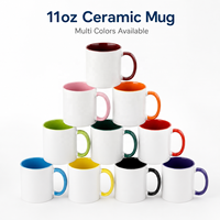 Tasse à café en porcelaine blanche, en céramique, avec logo personnalisé, accessoire de luxe, pour sublimation, 11oz, livraison gratuite