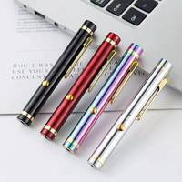 Pena Laser Pointer Genggam Isi Ulang Mini Portabel Alat Presentasi untuk Kuliah, Penunjuk Lokasi di Meja Pasir, Senter