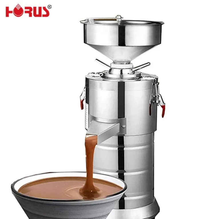 HORUS china commercial Stainless Steel peanut butter sachet filling paste msking high quality maker nut grinding machine