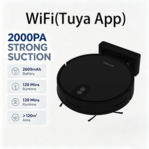 Robot Aspirador y Trapeador 2 en 1 Glomarket Tuya Smart con Navegación Óptica Giroscópica, Succión Potente de 2000 Pa y Tanque de Agua Inteligente con Wifi - Product Image 6