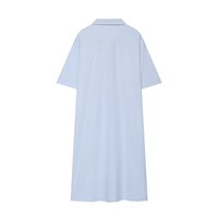 Robe midi décontractée et élégante à revers pour femme, nouvelle collection 2026, style rétro chic à manches courtes.